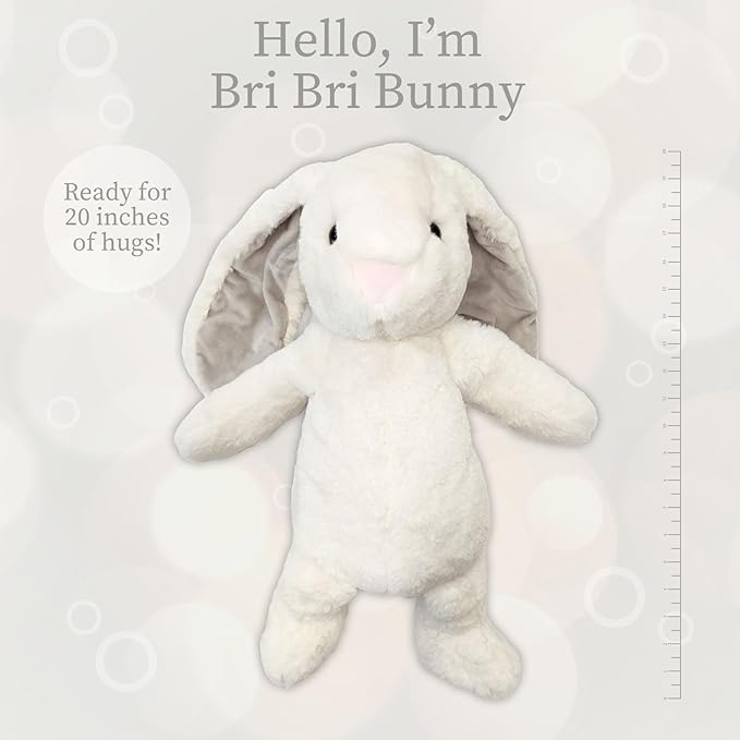 WORLDS SOFTEST PLUSH BriBri Bunny, Off White, Lushee, X-Large, 20" Stuffed Animal for Baby, Toddler, Kids, Adults - Soft, Huggable Stuffed Bunny- Adorable Toy Made from Kid-Friendly, Quality Materials