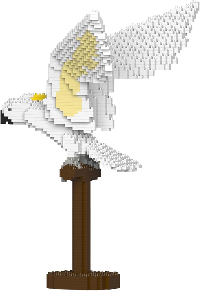 JEKCA Sulphur-Crested Cockatoo 02S | Parrot Plastic Building Blocks | Age 14+