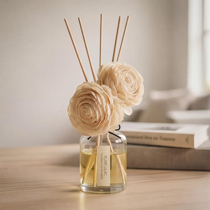 Aronica Lilac Reed Diffuser Oil Refill, Infusion Oils Aromas, Lilac Diffuser Refills Liquid, Aroma Diffuser Perfume, Esencia De Olores para Casa, Diffusers for Home, Floral Fragrance Oil