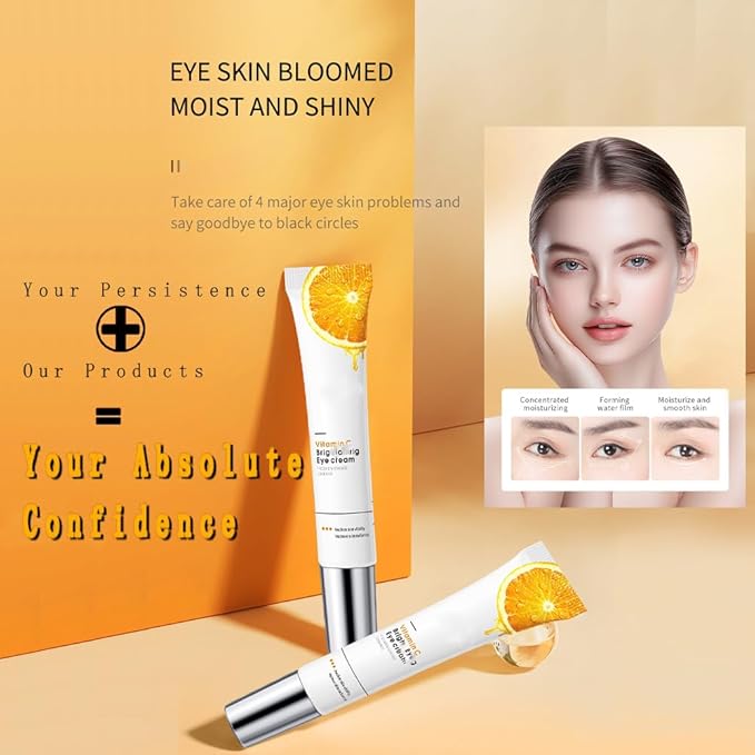Ojeras Tratamiento Para Mujer, Vitamin c Eye Cream, Eye Tightener Cream for Under Eye Bags, Skin Renewing Anti Aging Eye Cream, Under Eye Cream for Women Mens (40g Crema para Las Ojeras Oscuras Mujer)