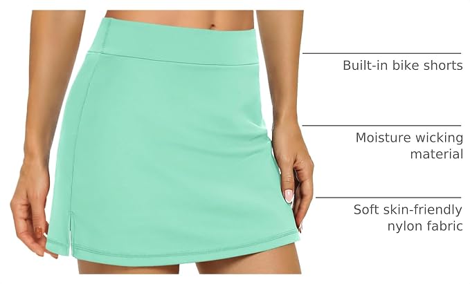 LouKeith Tennis Skirts for Women Golf Athletic Activewear Skorts Mini Summer Workout Running Shorts with Pockets