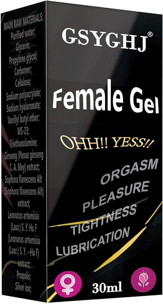 Adult Toy Friendly Female Pleasure Gel, Arousal Stimulant for Women, Couples Massage Enhancer, Tingling Cooling & Warming, Hormone & Paraben Free (Sophora flavesifera)