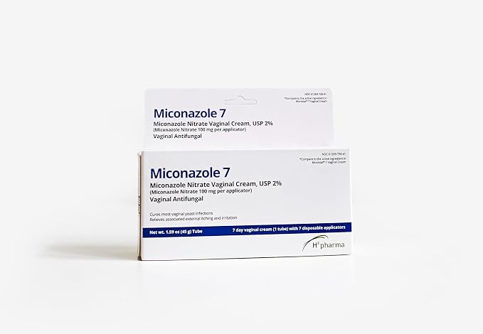h2 pharma Miconazole 7 - Miconazole Nitrate Cream, USP 2%, 1.59 oz Tube