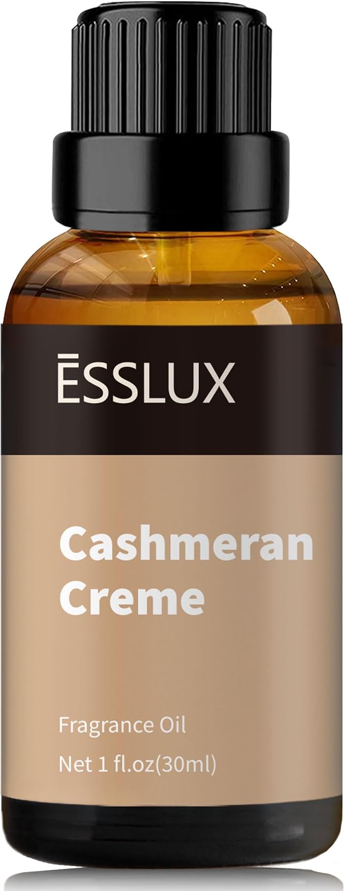 Fragrance Oil, ESSLUX Cashmeran Creme Large Single Essential Oil 30ml, Vanilla Aroma Candle Making Scents, Middle Eastern Scented Oils for Home for Diffuser, Massage, Soap, Perfume, Humidifier