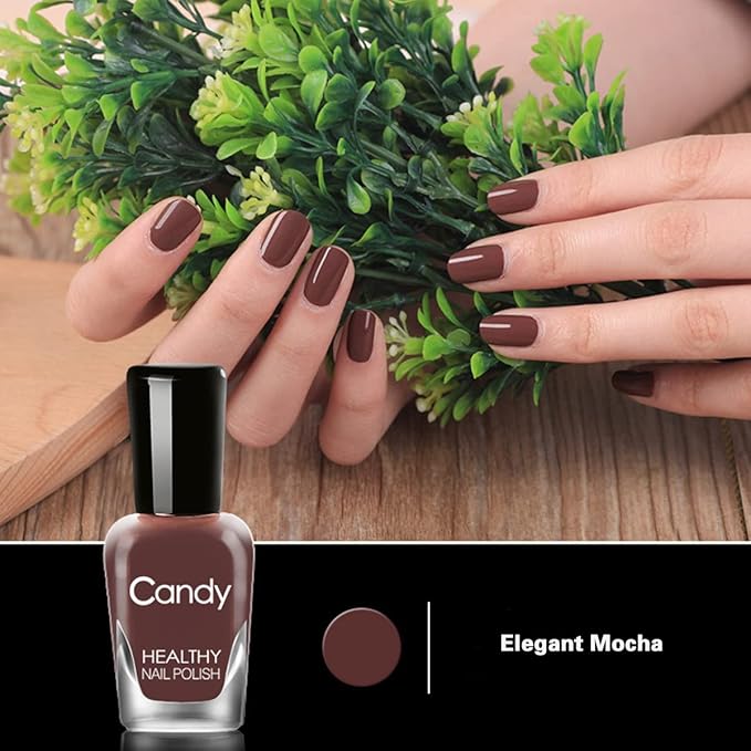 Non Toxic Nail Polish Set, Easy Peel Off and Fast Dry Nail Polish Set for Pack, Eco Friendly & Organic Water Based Nail Polish for Women,Teens