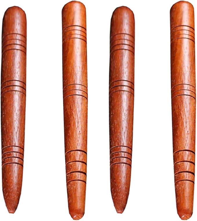 4Pcs Manual Acupressure Pen Wooden Thai Massage Stick Rod Deep Tissue Massage Tool Trigger Point Relief Pain Therapy Tools Full Body Relaxing Gifts Acupressure Pen,Acupressure Tools