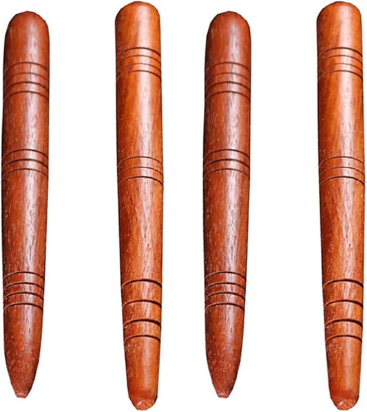 4Pcs Manual Acupressure Pen Wooden Thai Massage Stick Rod Deep Tissue Massage Tool Trigger Point Relief Pain Therapy Tools Full Body Relaxing Gifts Acupressure Pen,Acupressure Tools