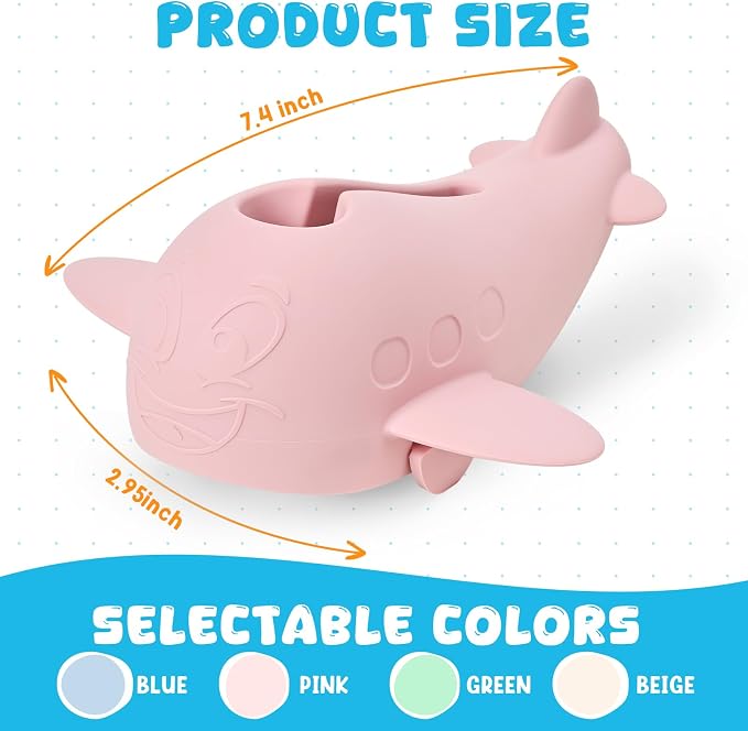 Bath Spout Cover, Baby Bathtub Faucet Cover, Universal Silicone Safety Guard with Anti-Slip Strap, Whale Design for Kids/Toddlers, Prevents Bumps & Scalds (Pink)