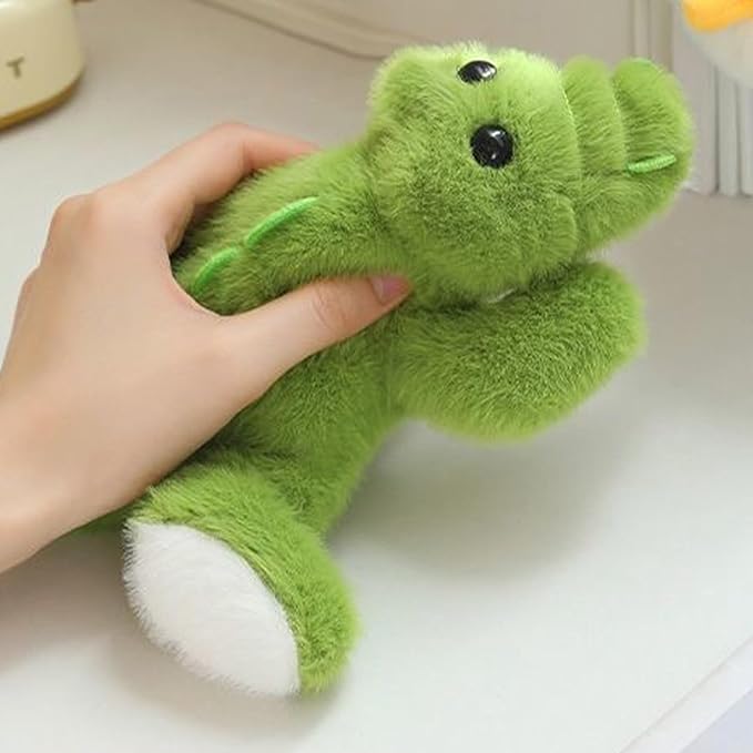 7.8in Green Alligator Plush Stuffed Animal Cute Green Alligator Plush Toy Ultra Soft Hugging Gift for Kids Girls Boys (Alligator)
