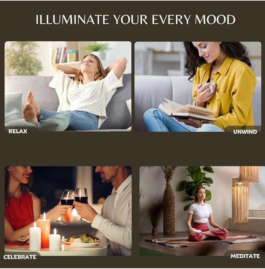 Kadilo Soy Wax Scented Candles, Aromatherapy, Stress Relief, Vegan, Non-Toxic, Infused with Natural Essential Oils from Ancient vedas, Long-Lasting Aroma, 13oz, 3 Wicks, (Sky at Midnight)