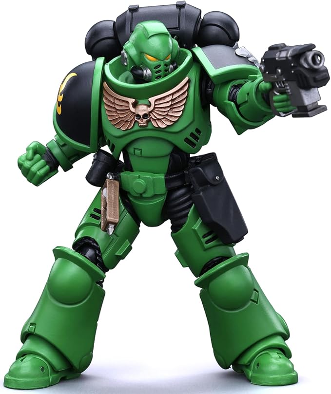 JOYTOY Warhammer 40K 1/18 Action Figures - Salamanders Intercessors Brother Haecule Perfect for Collectors & Decor - Ideal Gift for Birthdays/Christmas - Character Figure - JT5222