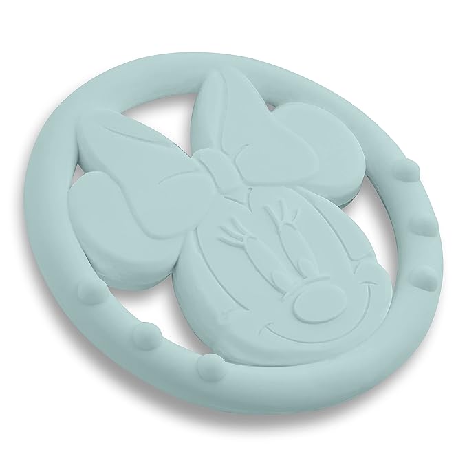 Cudlie Disney Silicone Teether Toy Set for Infants, Food Grade and BPA Free Teethers for Babies 6-12 Months, 2-Pack Teether Toys for Newborns