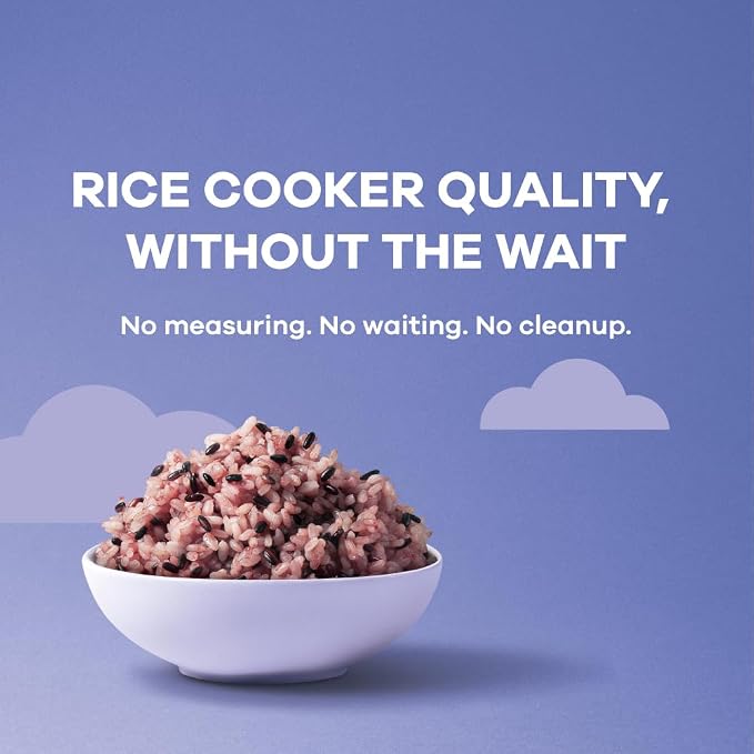 OTOKI Korean Sprouted Black Rice, Antioxidant-Rich Purple Rice Bowls, Gluten-Free & Vegan, Ready in 2 Minutes, 7.41 oz (Pack of 12)