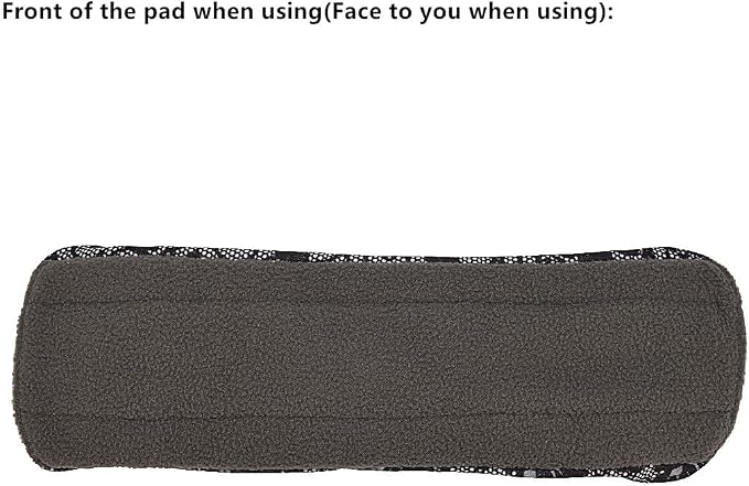 5 Pack 10 Inch Charcoal Bamboo Cloth Menstrual Pads,Reusable Sanitary Pads,Washable Panty Liner,Unscented