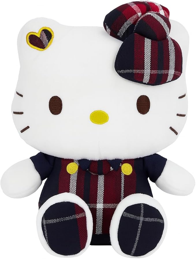 AlphaDesignLuxe Kitty Plush 10” Collectible Kitty Plushie Cute Stuffed Animal Toy Adorable Kawaii Doll (Uniform)