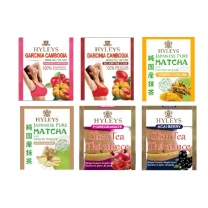 HYLEYS 14 Day Weight Loss Tea – 42 Tea Bags – Garcinia Cambogia, Matcha Green Tea, Senna & Natural Flavors – Supports Weight Loss, Digestion & Metabolism