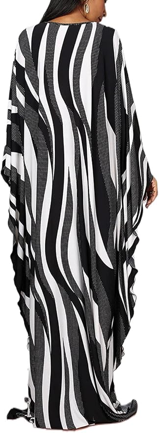 Venasha Womens Caftan Floral Print Kaftan Dress Short Sleeve Swimsuit Cover up Loungewear for Summer