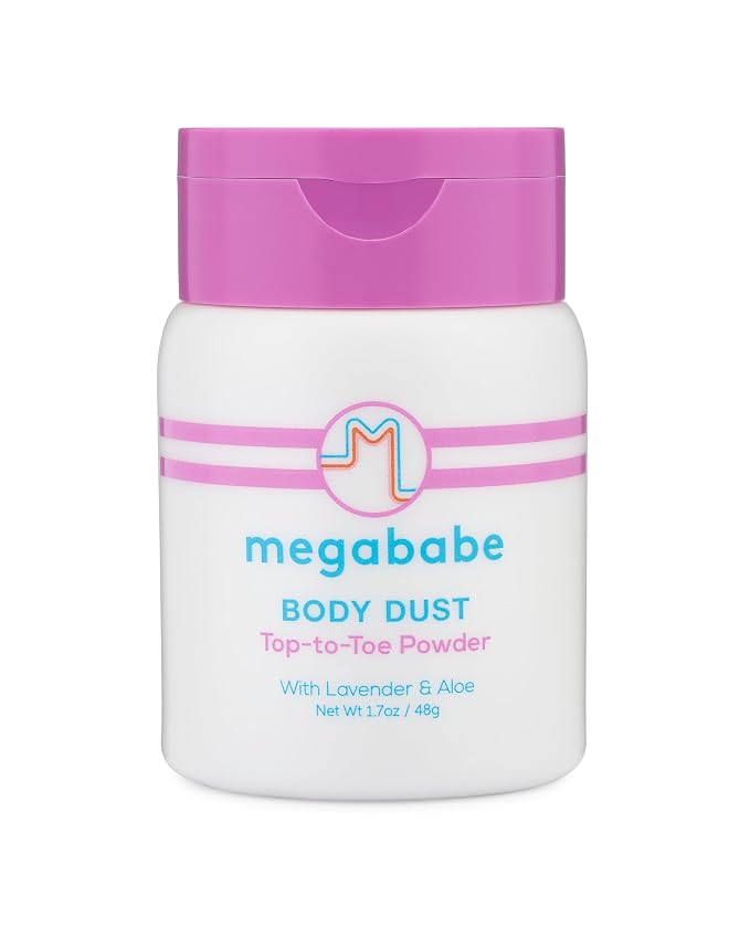 Megababe Body Dust Powder, Talc-Free, Sweat-Absorbing, Lavender Scent, 1.7 oz