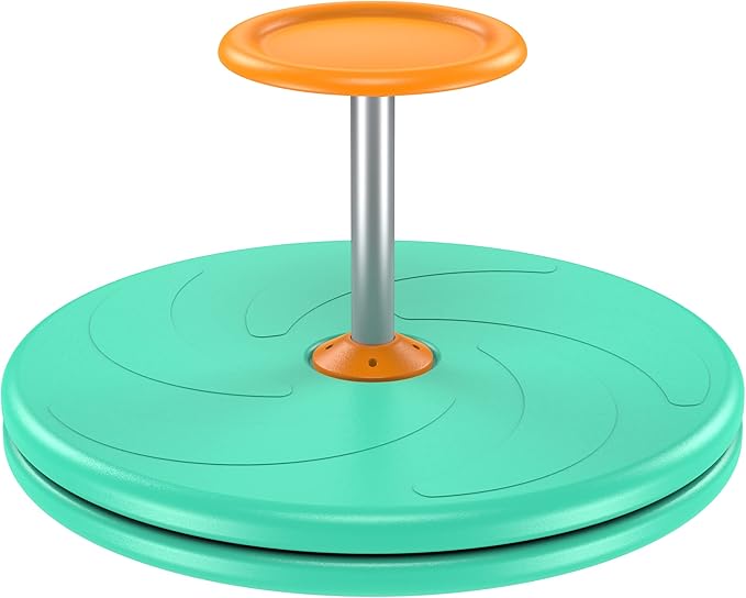 Spinner-X Seated Spinner Sensory Toy, Sit Spinner Toy Bigger Size and Durable Material for Kids- Ages 3 and up (Green) by BARNEY KAITE BS…