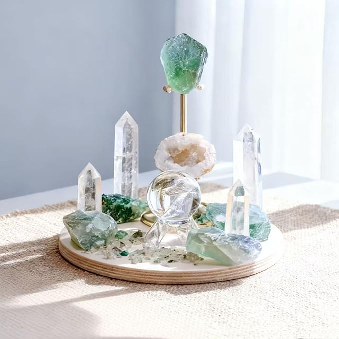 Bulk Raw Citrine Crystals - Beginner DIY Healing Crystal Set, 0.6-1.2” Natural Unpolished Gemstones for Terrarium, Meditation, Tarot, Grids, Aroma Stone, 0.45lb (White Crystal-S)