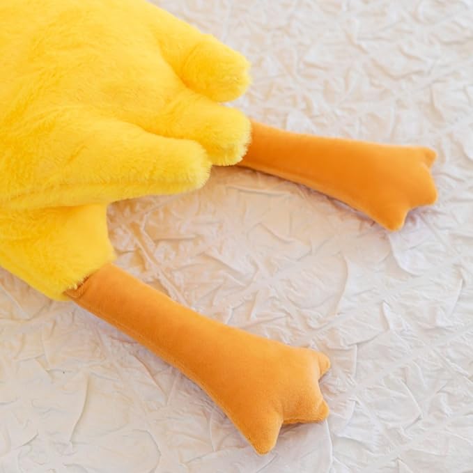 19.7'' Goose Plush Stuffed Animal Soft Swan Goose Stuffed Plush Toys Hugging Cushion Pillow Plushies Doll for Kids Adults (1PC-Yellow 19.7'')