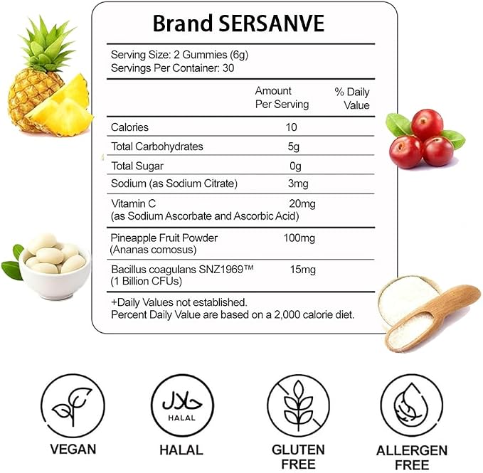 Feminine Balance Gummies for Women | Premium Feminine Balance Gummies, Hawaiian Pineapple for pH Balance, Healthy Odor & Immune Support | Daily Feminine Gummies for Vaginal & Gut Health, 60 Count