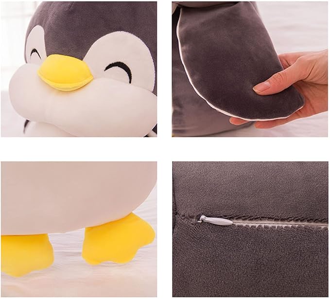 17.7 Inch Plush Penguin Stuffed Animal - Hugging Pillow with Smile Face, Cuddly Penguin Plushie Toy for Kids and Lovers - Perfect for Birthdays, Valentine's, Christmas