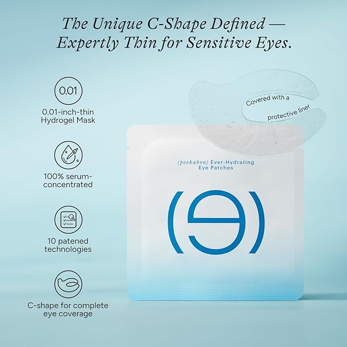 In My Eyes Hydrating Under Eye Patches 5 Pairs - Hyaluronic Acid Hydrogel Eye Masks, Depuffing Anti-Wrinkle for Dark Circles Fine Lines Puffiness, Self Care Gifts for Women & Teenage Girls