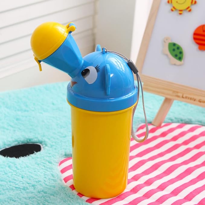 Travel Potty, Urinal Emergency Toilet, Children's Emergency Toilet, Portable Elephant Leakproof Urinal for Camping Car Travel and Kid Potty Pee Training (boy)