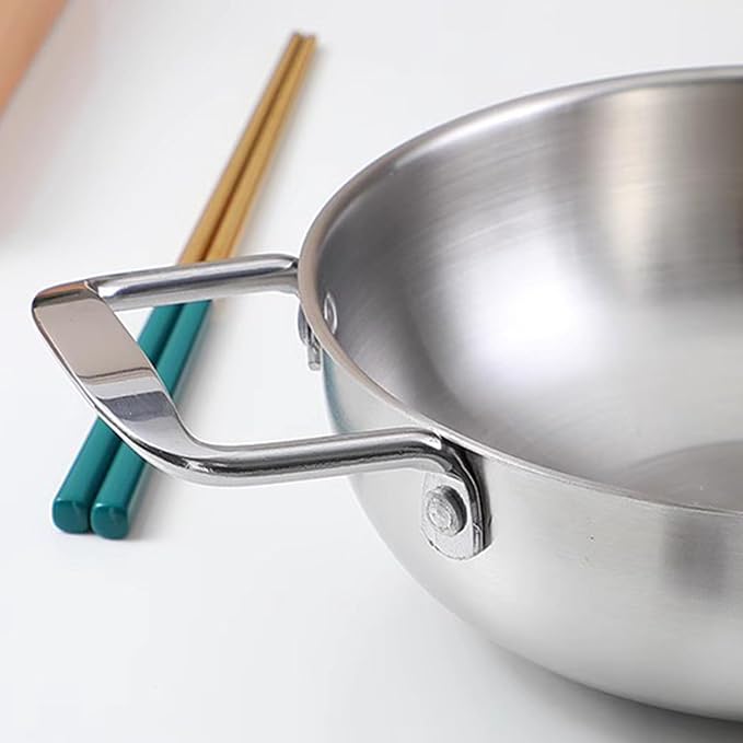 Ramen Pot 7.8in Stockpot Everyday Pan Korean Cooking Pot Cookware | Stainless Steel Ramen Cooking Pot Noodle Soup Pot for Pasta Egg