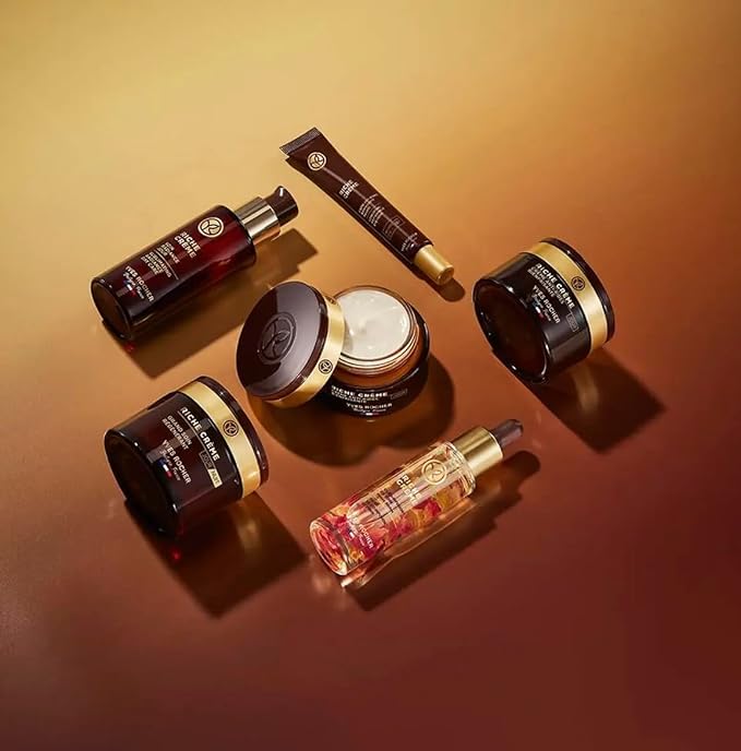 Yves Riche Creme Eye Cream Set of 2 Comforting Anti-Wrinkle Care with Precious Oils for Mature & Dry Skin 14ml / 0.47 fl.oz