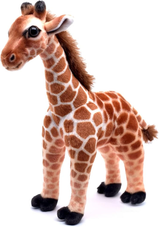 HWD 14'' Lifelike Stuffed Giraffe Doll, Cute Soft Stuffed Animals Plushies Toys for Kids Toddlers Christmas Xmas Birthday