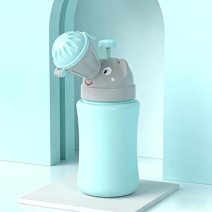 Portable Toddler Urinal for Boys 10oz-Travel Potty with Leak-Proof Design for Car, Road Trip, Camping & Emergency | Easy to Clean Pee Bottle for Kids, Little Boys Potty Training Urinal