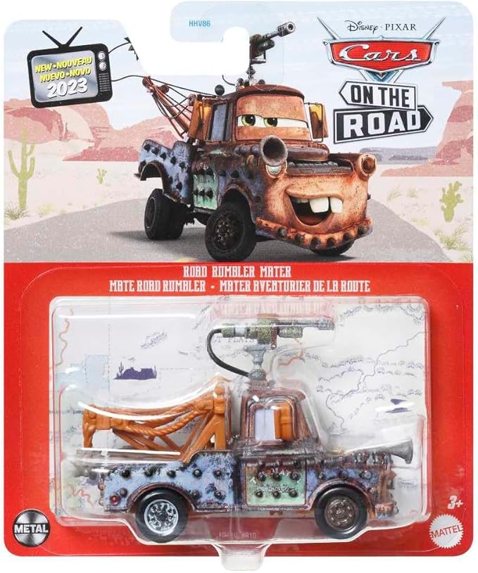 Disney Cars Toys Mattel 1:55 Scale Diecast Cars On The Road Series Road Rumbler Mater