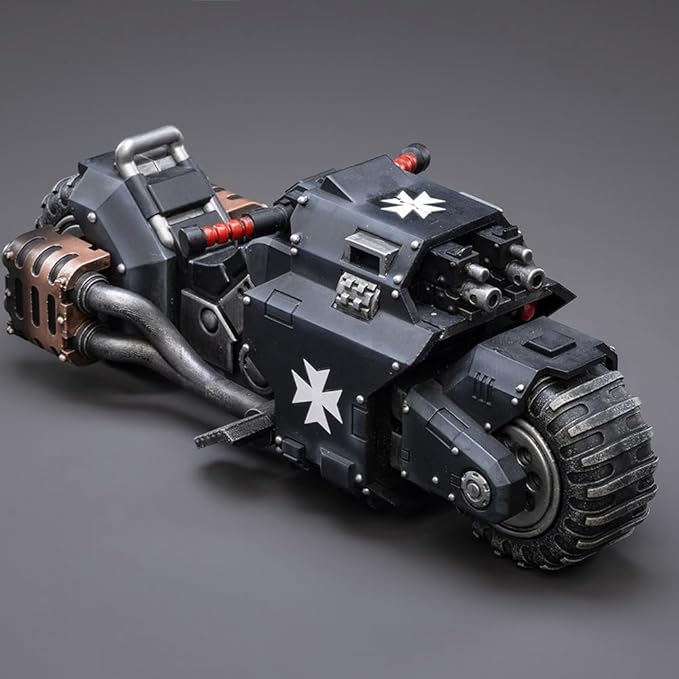 JOYTOY Action Figure 1/18 Warhammer 40,000 Space Marines Black Templars Outriders Collection Model Birthday Gifts