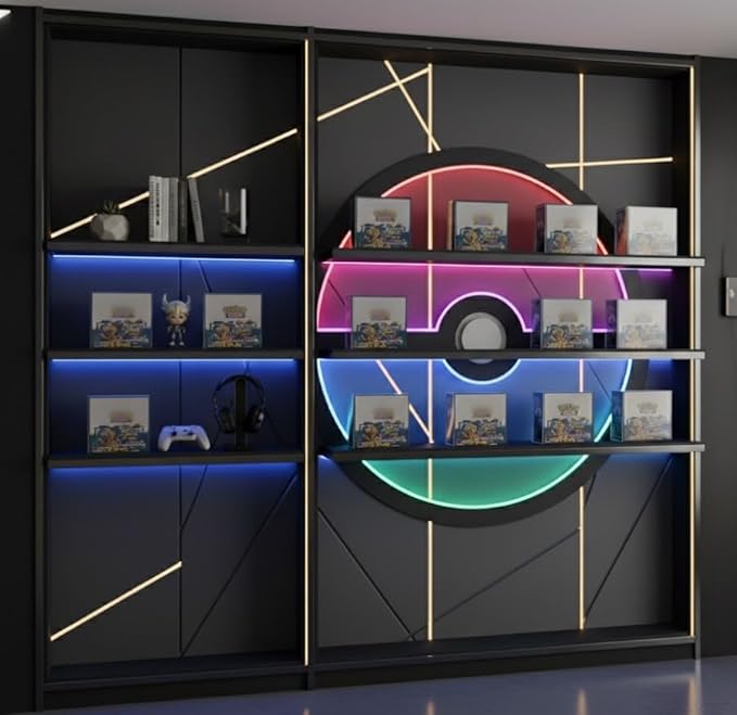 Premium Protector Case Compatible with PKMN Booster Box - Extra Durable 0.5mm Thickness - Top Loading Auto Lock Bottom Design (5 Count)