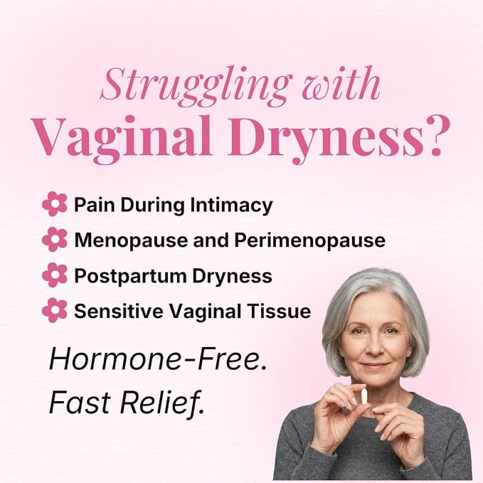 VLUSH Hyaluronic Acid Vaginal Moisturizer – Hormone-Free & Estrogen-Free Suppositories for Vaginal Dryness Relief – Fragrance-Free Intimate Comfort for Menopause & Perimenopause (10 Count)