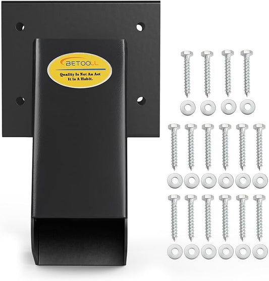 BETOOLL 90° A-Frame Middle Swing Set Brackets, Heavy Duty Steel DIY Swing Set - Includes Mounting Hardware, Ideal for Indoor and Outdoor Playgrounds (1 Middle Bracket-Black)