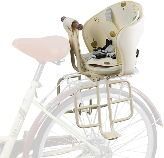 Rear Child Bike Seat,Rear Mounted Child Bike Seats,Back Mount Child Seat with Back Rest Armrest Foot Pedals,Width Adjustable Bicycle Rear Seat,Fits All Bicycle Rear Frames