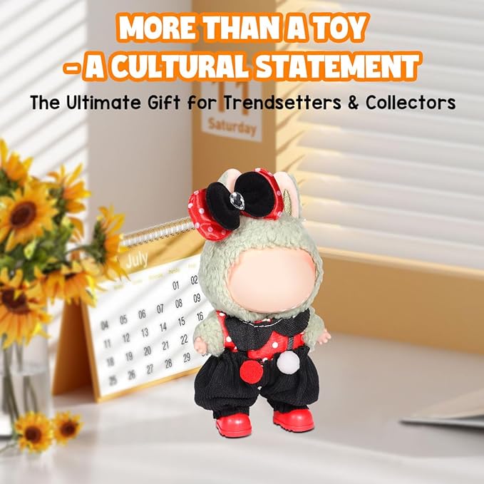 AICase for 17cm Doll Clothes/Outfit,Clothing Set for 17cm Doll,3 Piece Set Hat Clothing,Boys and Girls Stylish Adorable Clothes Accessories_09