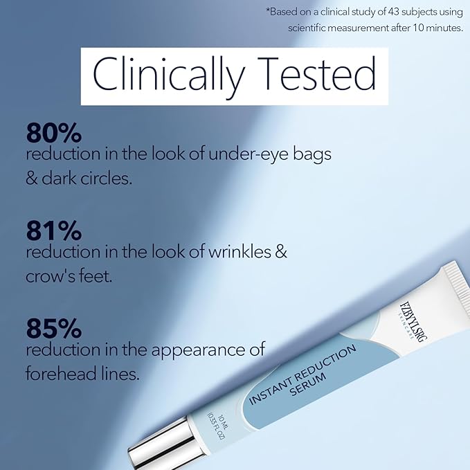 Rapid Reduction Eye Serum - Visibly Reduces Under-Eye Bags, Wrinkles, Dark Circles, Fine Lines & Crow's Feet Instantly, Facial Serum-10ML