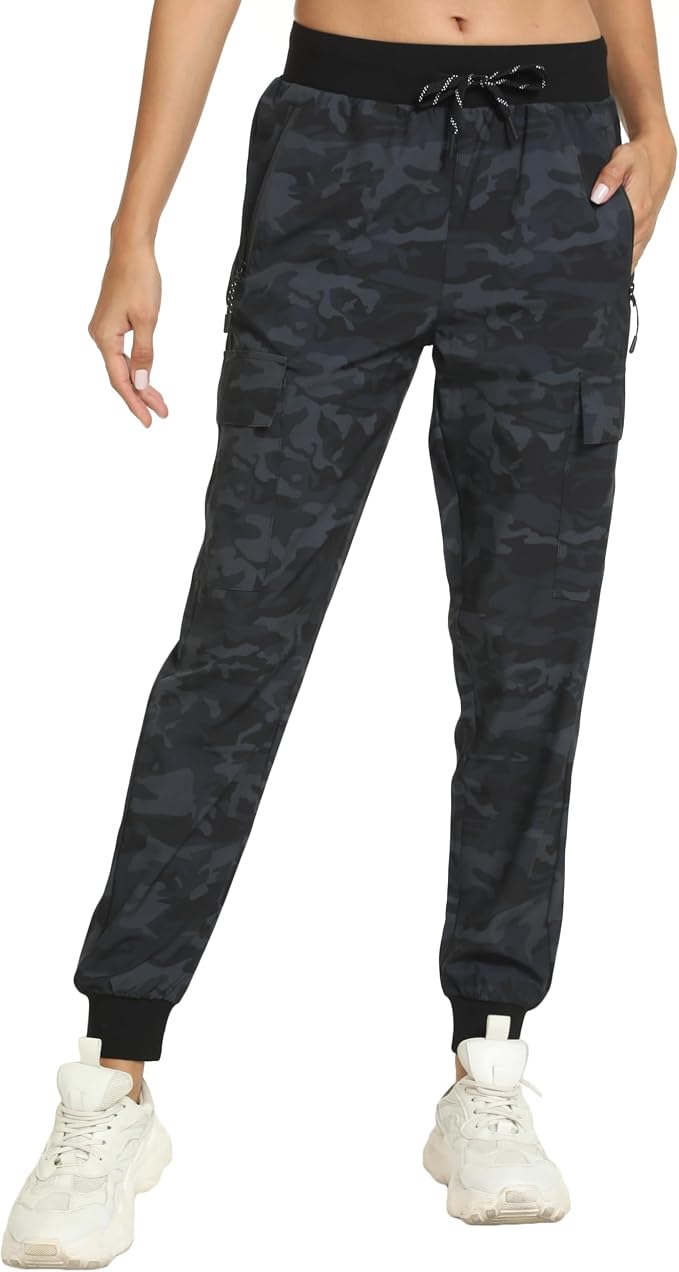 Women's Joggers Cargo Pants Lightweight Quick Dry Hiking Running Pants for Athletic Casual & Outdoor