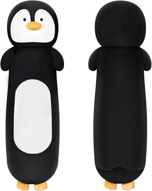 36” Long Penguins Plush Body Pillow, Cute Giant Black Penguin Stuffed Animals, Big Penguins Squishy Soft Plushies Toy, Gifts for Kids Girls and Boys, Birthdays Easter