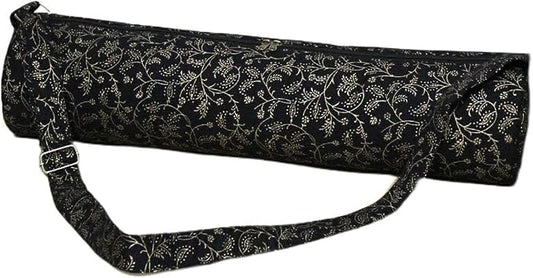 ICC Black Gold Mandala Full-Zip Exercise Yoga Mat Carry Bag Gym Beach Pilates Carrier Bags Hippie Mandala Indian Cotton Bag