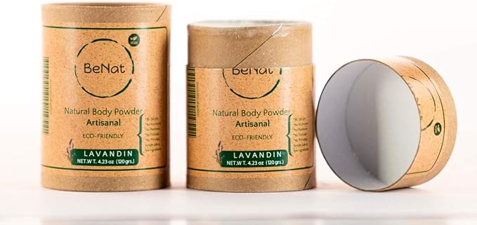 BeNat Talc Free All Natural Body Powder for Men, Women, Kids and Babies Ultimate Comfort Moisture Absorbing Natural Body Deodorant Powder with 24 Hour Odor Protection 4.2 oz.
