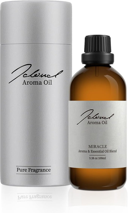 JCLOUD Miracle Hotel Diffuser Oil - Inspired By Hilton Hotel Scent - Luxury Essential Oils for Diffusers for Home - Pure Aromatherapy Fragrance in Glass Bottle, Long Lasting & Pet Safe, 100mL