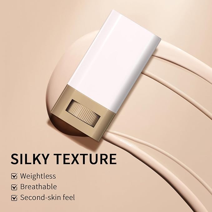 Beauty Balm Serum-Enriched Tinted Moisturizer Stick – Hydrating Lightweight Solid Foundation with Natural Skin Tint Finish, Flawless Sheer to Medium Coverage, Radiant & Dewy Glow, All-Day Wear (6#, 1)