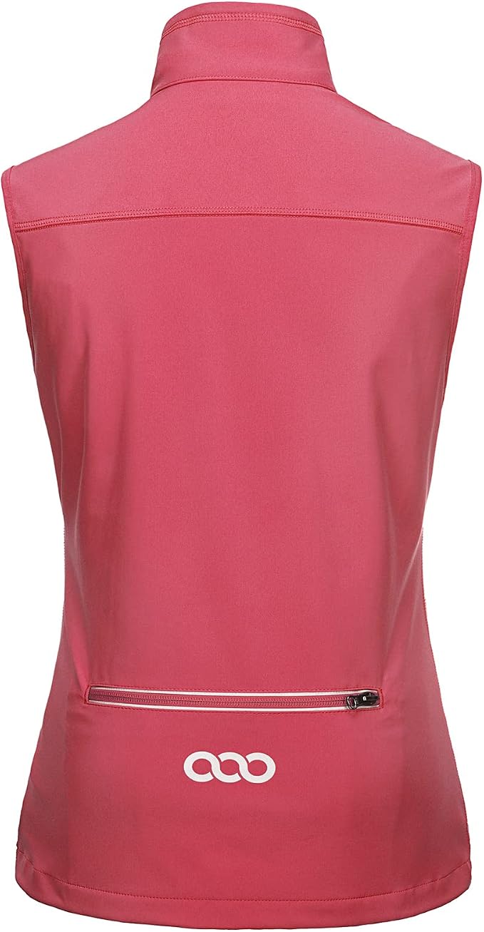 33,000ft Women's Lightweight Running Vest Outerwear with Pockets, Windproof Sleeveless Jacket for Golf Hiking Travel
