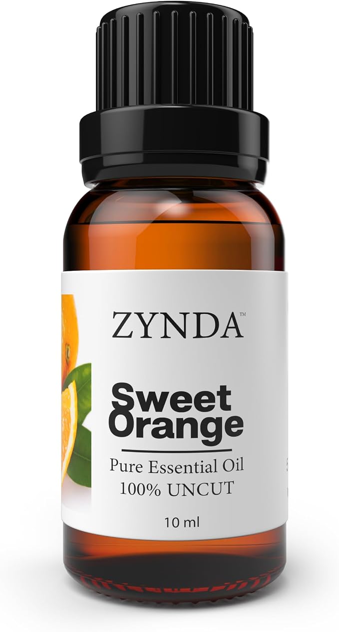 Sweet Orange Essential Oils – 100% Pure & Natural | Lab-Tested • Uncut • Raw • Very Potent Citrus Aromatherapy Oil | Orange Essential Oil Organic for Diffuser & Skin Uplifting & Refreshing 10ML