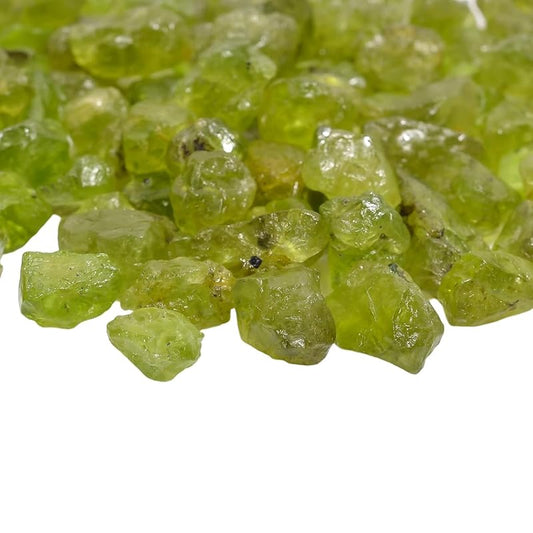 50 Carats Raw Green Peridot Crystals, Wholesale Lot, August Birthstone, Natural Gemstone, Rough Crystals, Rock Stones, Jewelry Making Supplies, Diy & Crafts, 8 to 12mm